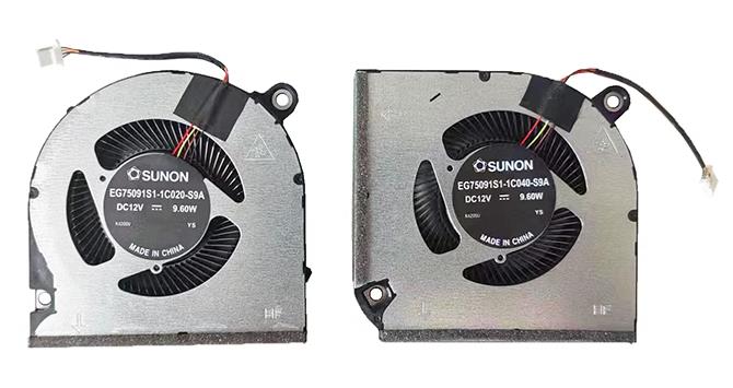 Ventilateur de CPU+GPU pour Acer EG75091S1-1C040-S9A EG75091S1-1C020-S9A