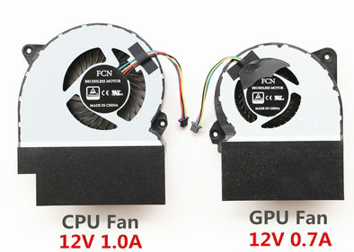 Ventilateur de CPU+GPU pour Asus 13NB0FV0M10011 13NB0FV0M09111