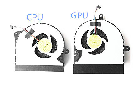 Ventilateur de GPU+CPU 5V pour Asus Rog G751jt-ch71