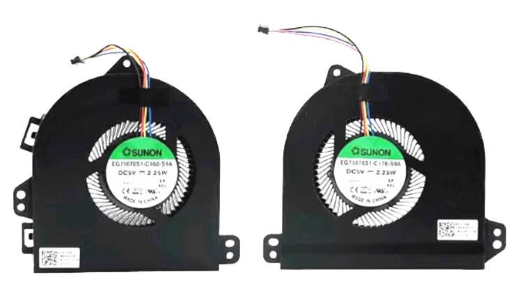 Ventilateur de GPU+CPU 5V pour Asus Rog G701 G701vik