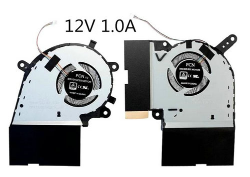 Ventilateur de CPU+GPU 12V pour Asus Rog Strix G17 G712lw-ev037t G712lw-ev251 - Cliquez sur l'image pour la fermer