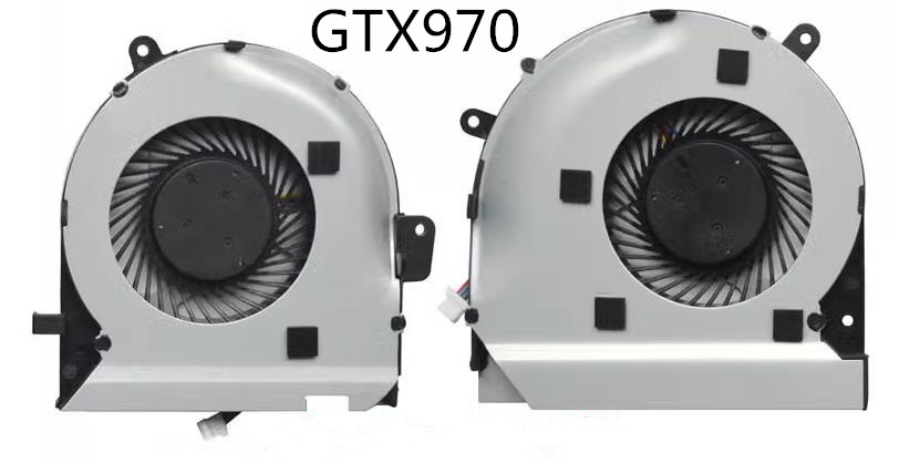 Ventilateur de CPU+GPU GTX970 pour Asus Rog Strix Gl502v Gl502vt Gl502vs Gl502vm Gl502vy Gl502vsk