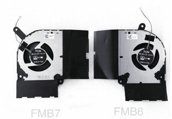 Ventilateur de CPU+GPU 12V pour Asus Rog Mothership GZ700gx