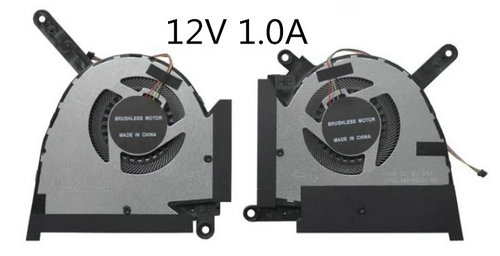 Ventilateur de CPU+GPU 12V pour Asus Tuf Dash Fx517z Fx517zc Fx517ze Fx517zm Fx517zr - Cliquez sur l'image pour la fermer