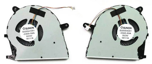 Ventilateur de CPU+GPU pour Asus EG50040S1-C930-S9A EG50040S1-C940-S9A