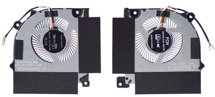 Ventilateur de CPU+GPU pour Clevo G8-cr7p1 G8-cu7pk 6-31-PB70S-102 6-31-PB70S-202