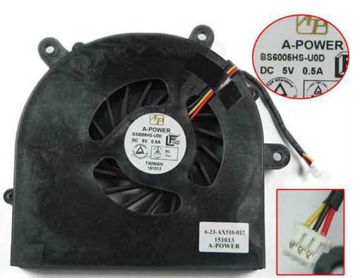 Ventilateur de CPU pour Clevo NP8150 Séries 6-23-AX510-012 BS6005MS-U0D - Cliquez sur l'image pour la fermer