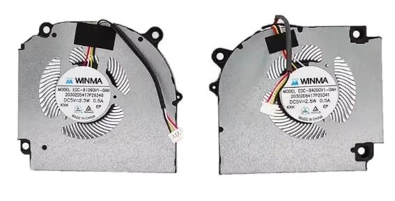 Ventilateur de CPU+GPU 5V pour Clevo Pd70s EGC-84090V1-0AH EGC-81090V1-0AH