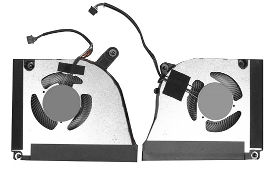 Ventilateur de CPU+GPU 12V pour Clevo Pe60 Pe60r Pe60rnc EFC-90091S2-0BH EFC-92091S2-0BH