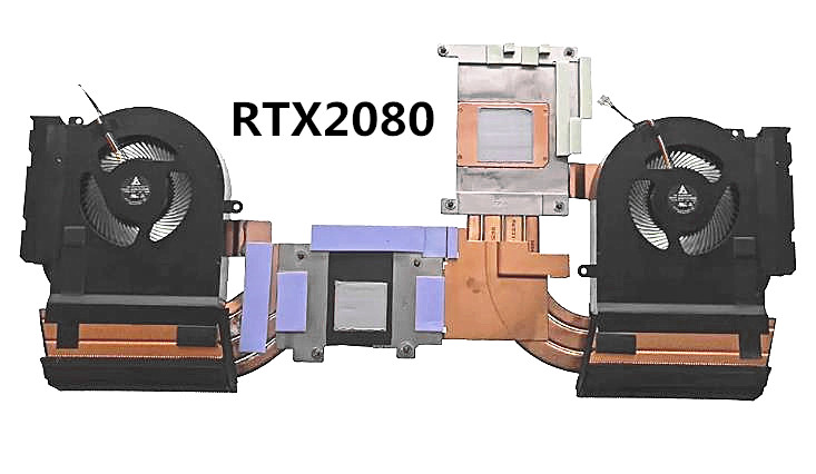 Ventilateur+radiateur RTX2080 pour Dell Alienware Area-51m 0FY4CJ AT2F1005DT0
