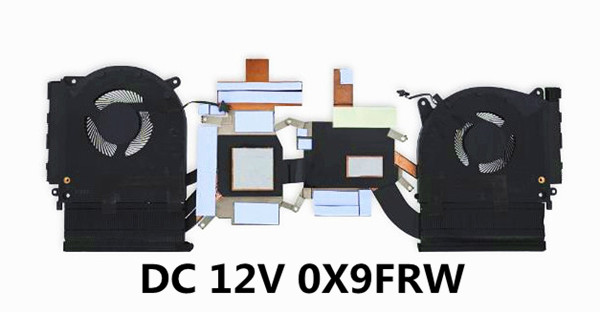 Ventilateur+radiateur N18E 12V pour Dell Alienware M15 R2 0X9FRW AT2KH001FAL
