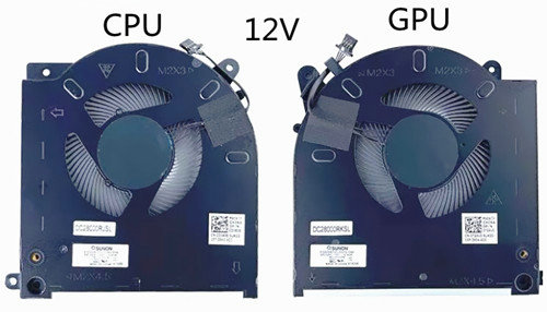 Ventilateur de CPU+GPU 12V pour Dell D1X38 0D1X38 TG9V0 0TG9V0