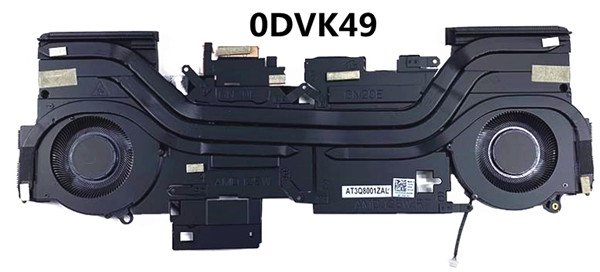 Ventilateur+radiateur 125W AMD pour Dell Alienware m15 R7 0DVK49 AT3Q8001ZAL