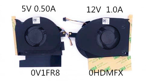 Ventilateur de CPU+GPU 2019 12V pour Dell Alienware M17 R1 P37E001 0V1FR8 0HDMFX