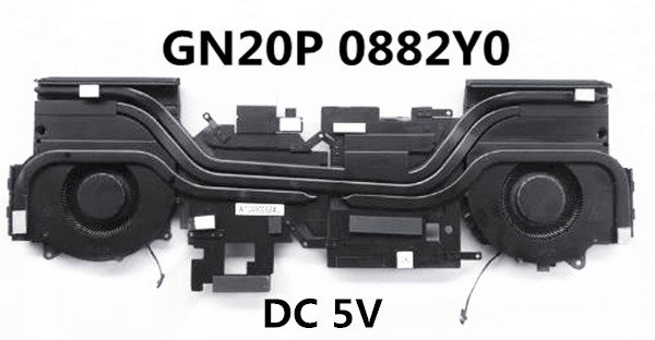 Ventilateur+radiateur 5V GN20P pour Dell Alienware M17 R5 0882Y0 AT3S9006ZAL