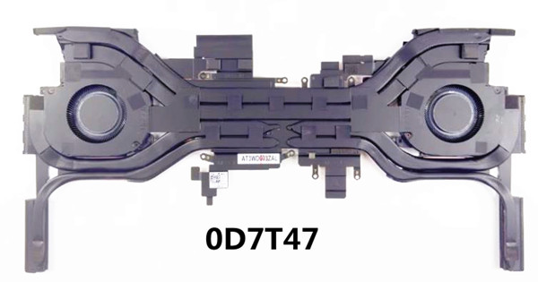 Ventilateur+radiateur 12V pour Dell Alienware X16 R1 0D7T47 AT3WD003ZAL