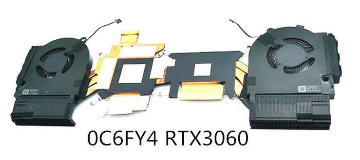 Ventilateur+radiateur RTX3060 pour Dell G15 5511 5515 0C6FY4 AT36M002ZS0