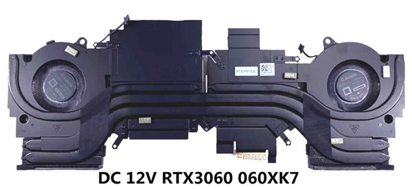 Ventilateur+radiateur RTX3060 pour Dell G15 5520 060XK7 AT3LP001ZSL