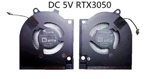Ventilateur de CPU+GPU 5V RTX3050 pour Dell EG75070S1-C740-S9A EG75070S1-C750-S9A