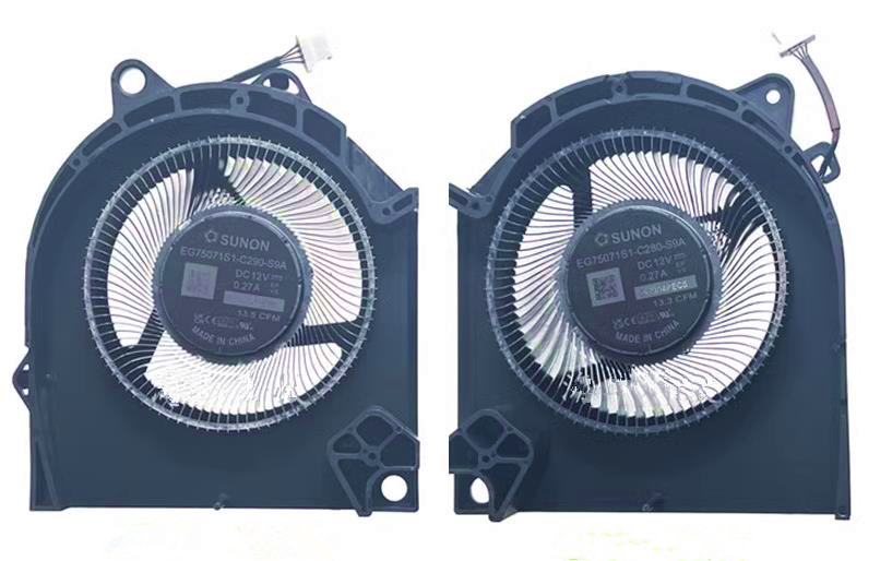 Ventilateur de CPU+GPU 2023 12V pour Dell ND8CC12 22E07 ND8C11 22E06