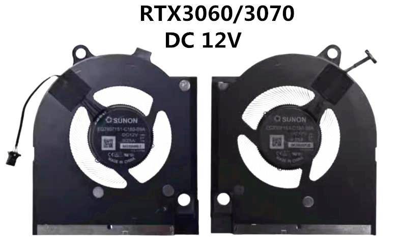 Ventilateur de CPU+GPU RTX3060/3070 pour Dell G16 7620