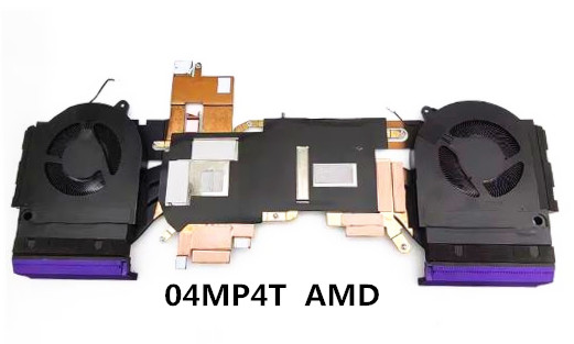 Ventilateur+radiateur AMD 12V pour Dell G16 7630 7635 04MP4T AT400002ZA0