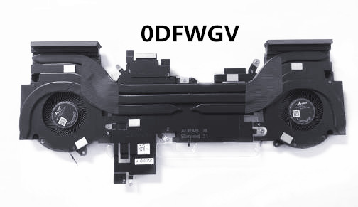 Ventilateur+radiateur AURAS X8 12V pour Dell G16 7630 0DFWGV