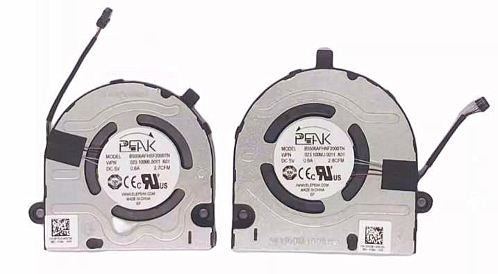 Ventilateur de CPU+GPU pour Dell Inspiron 13 Pro 5320 5325 5330 03XMFX 0PRH9F