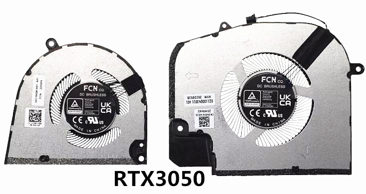 Ventilateur de CPU+GPU RTX3050 für Dell Inspiron 16 Plus 7620 0N49HW 0Y2TW5
