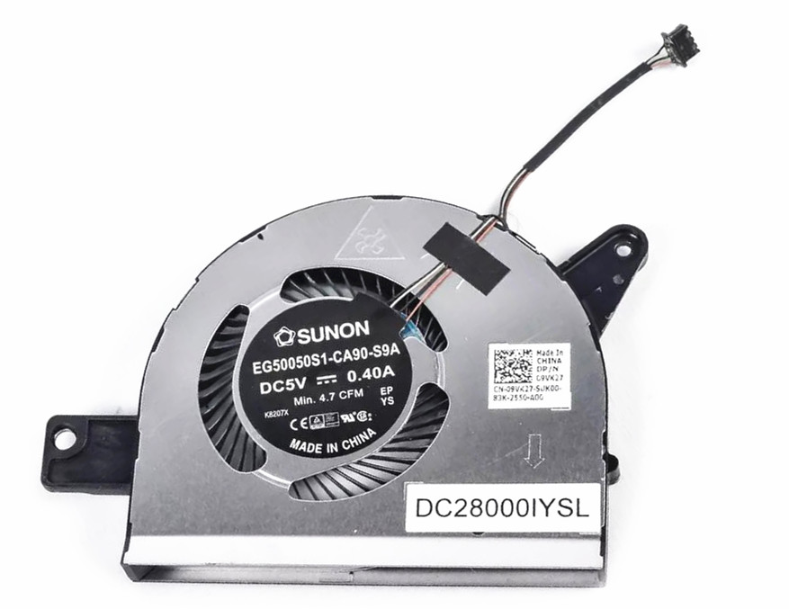 Ventilateur de CPU pour Dell Precision M3520 M3530 09VK27 DC28000IYSL EG50050S1-CA90-S9A