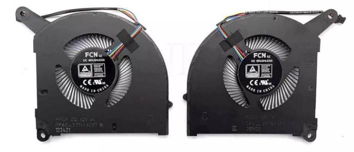 Ventilateur de CPU+GPU pour Gigabyte Aero 17 Xe5 17 ke5
