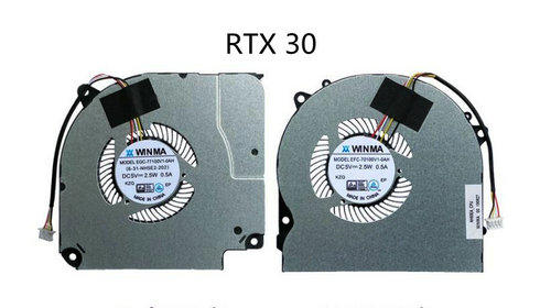 Ventilateur de CPU+GPU RTX30 pour Gigabyte 6-31-NH5E2-202 EFC-70100V1-0AH - Cliquez sur l'image pour la fermer