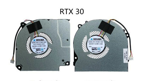 Ventilateur de CPU+GPU RTX 30 pour Gigabyte Gaming G7 Md