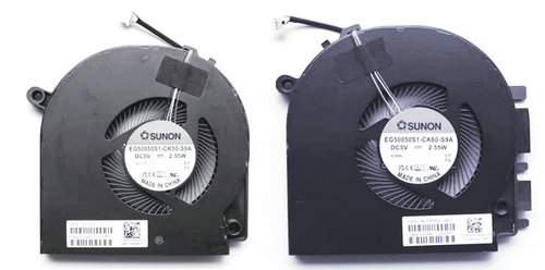 Ventilateur de CPU+GPU pour HP EG50050S1-CK50-S9A EG50050S1-CK60-S9A