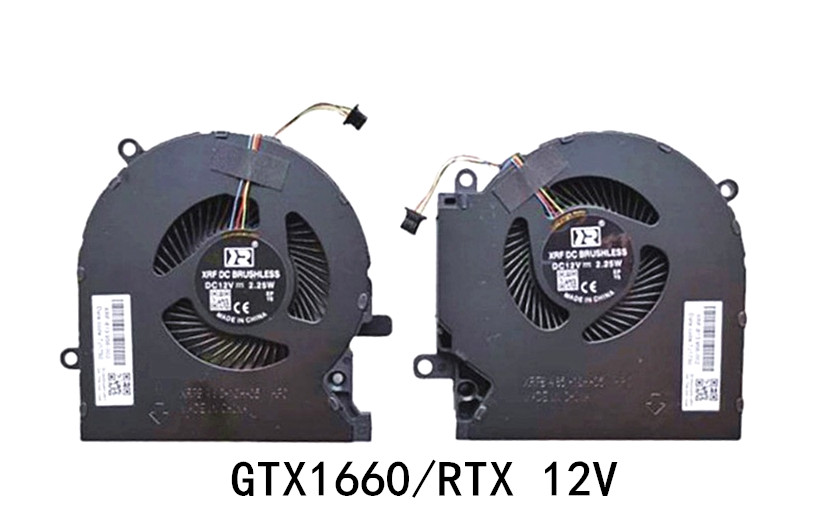 Ventilateur de CPU+GPU 12V GTX1660/RTX pour HP Omen 15-ek 15-en