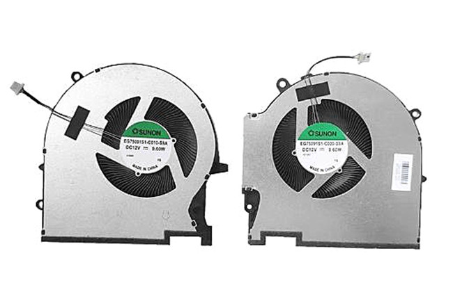 Ventilateur de CPU+GPU pour HP Omen 17-ck0000nf 17-ck0003nf