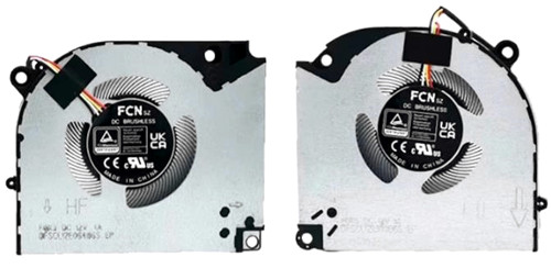 Ventilateur de CPU+GPU pour Hasee FQK3 DFSCL12E06486S FQK5 DFSCL12E16486S