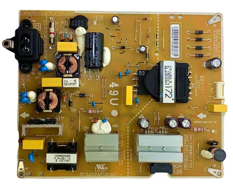 LG 49UM6900PUA 49UM6950DUB carte d'alimentation EAY64511101 LGP49DJ-17U1