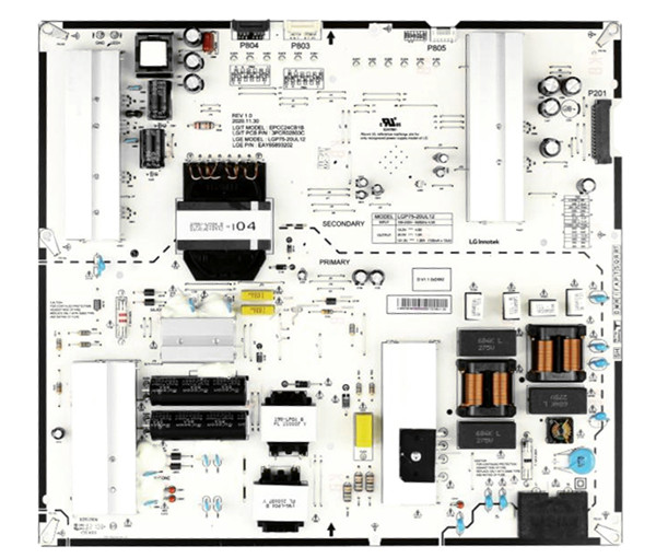 LG 75NANO80UPA 75NANO86CPA carte d'alimentation LGP75-20UL12 EAY65893202