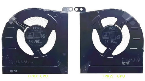 Ventilateur de CPU+GPU pour Lenovo Ideapad Gaming 3 16arh7 - Cliquez sur l'image pour la fermer