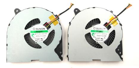 Gauche+droite Ventilateur de CPU pour Lenovo Ideapad Y700-15 Y700-15ISK