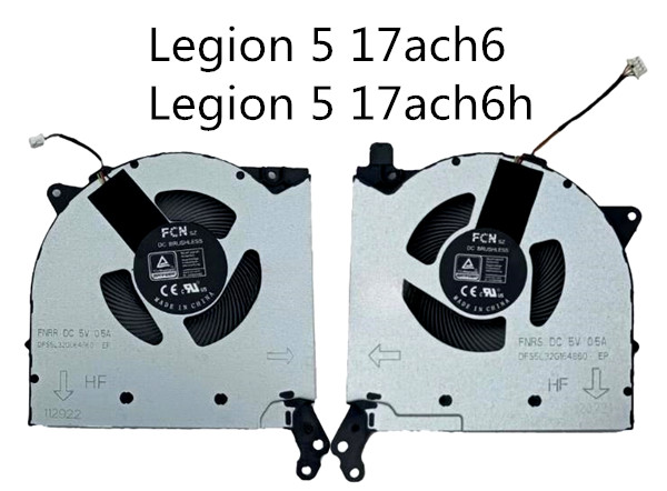 Ventilateur de CPU pour Lenovo Legion 5 17ach6 17ach6h
