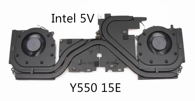 Ventilateur+radiateur 5V Intel pour Lenovo Legion 5P Y550 15E 5H40S20072 5H40S20073