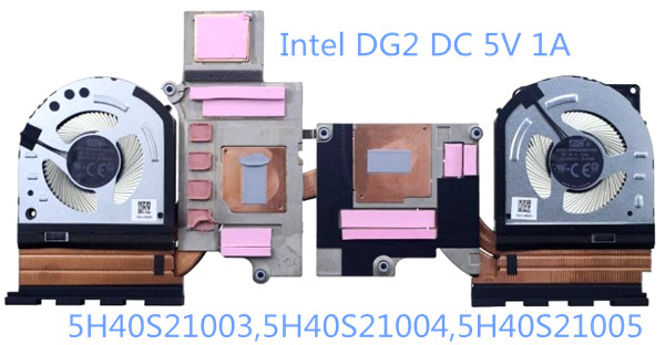 Ventilateur+radiateur 5V Intel DG2 pour Lenovo Loq 15iax9i 83fq 5H40S21003 5H40S21004 5H40S21005