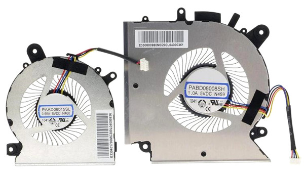 Ventilateur CPU+GPU pour MSI Bravo 15 B5dd B5ed MS-1581 PABD08008SH N459 PAAD06015SL N460