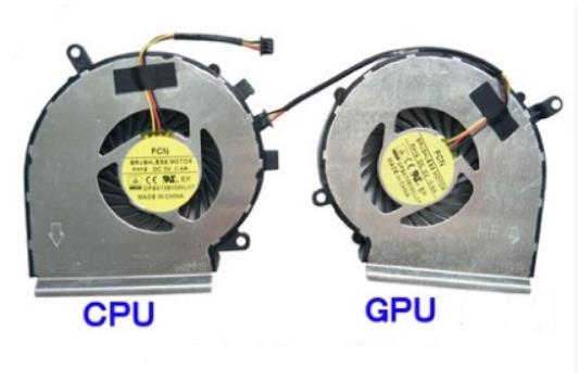 Ventilateur de cpu+gpu pour Msi Cr72 6ml-012xfr Cr72 6ml-013xfr