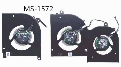 Ventilateur CPU+GPU pour MSI Creator Z16 A11uet MS-1572