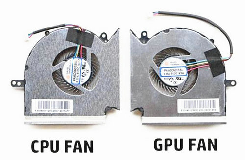 Ventilateur de CPU+GPU pour MSI GE73 8RE-010 - Cliquez sur l'image pour la fermer