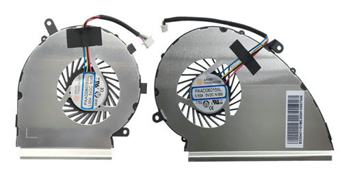 Ventilateur de CPU+GPU 4-broches pour MSI GE72 7RE Apache Pro Series