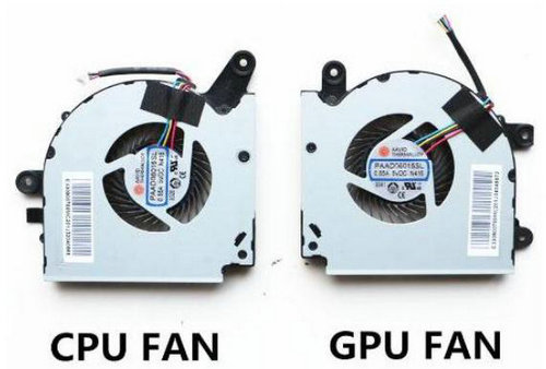 Ventilateur de CPU+GPU pour MSI GF75 Thin 10SDR-490